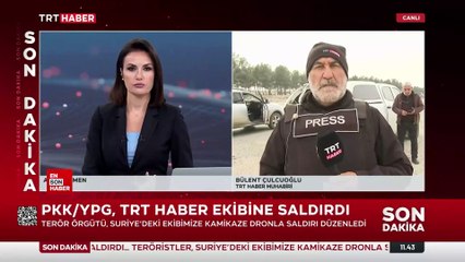 Terör örgütü PKK/YPG, Suriye’de TRT ekibine saldırdı
