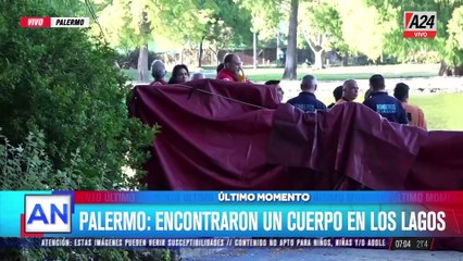 Hallazgo de un cuerpo en los lagos de Palermo tras intensa búsqueda
