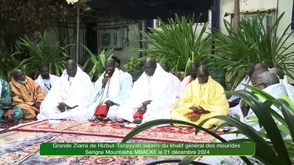 Appel Grande Ziarra de Hizbut-Tarqiyyah auprès du Khalif Général des Mourides le Samedi 21 Déc. 2024