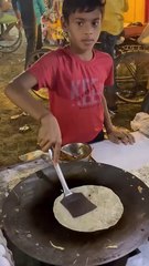 10 Years Middle Class Boy Selling Egg Roll