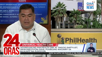 Kasunduan ng PhilHealth, DBP at Tingog Party-list, kinukuwestiyon dahil posibleng magamit sa nalalapit na eleksyon | 24 Oras