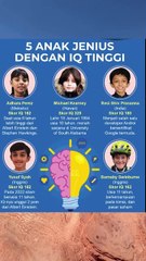5 Anak Jenius dengan IQ Tinggi#ANAK#IQ