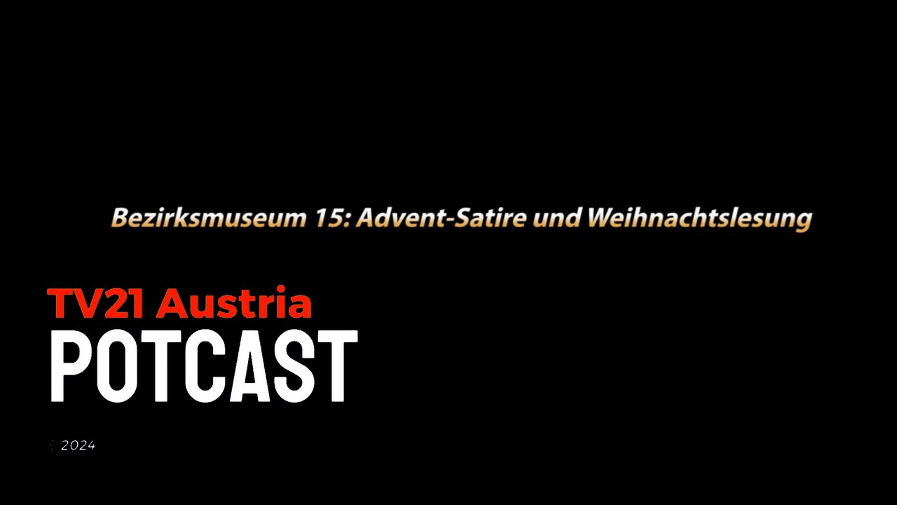 Bezirksmuseum 15  Advent-Satire und Weihnachtslesung