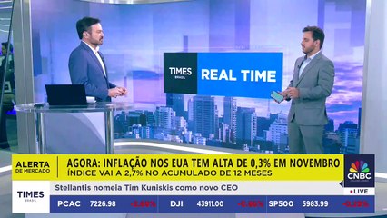 ALERTA DE MERCADO: inflação nos EUA tem alta de 0,3% em novembro; economista analisa