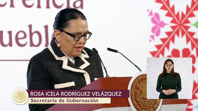 Participación de la secretaria Rosa Icela Rodríguez sobre Derechos Humanos en la Mañanera Del Pueblo