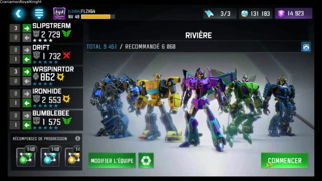 Transformers Forgés d'Acier (Walkthrough FR) épisode 102: Brume de Guerre - Rivière