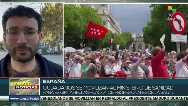 Ciudadanos españoles exigen la reclasificación de profesionales de la salud