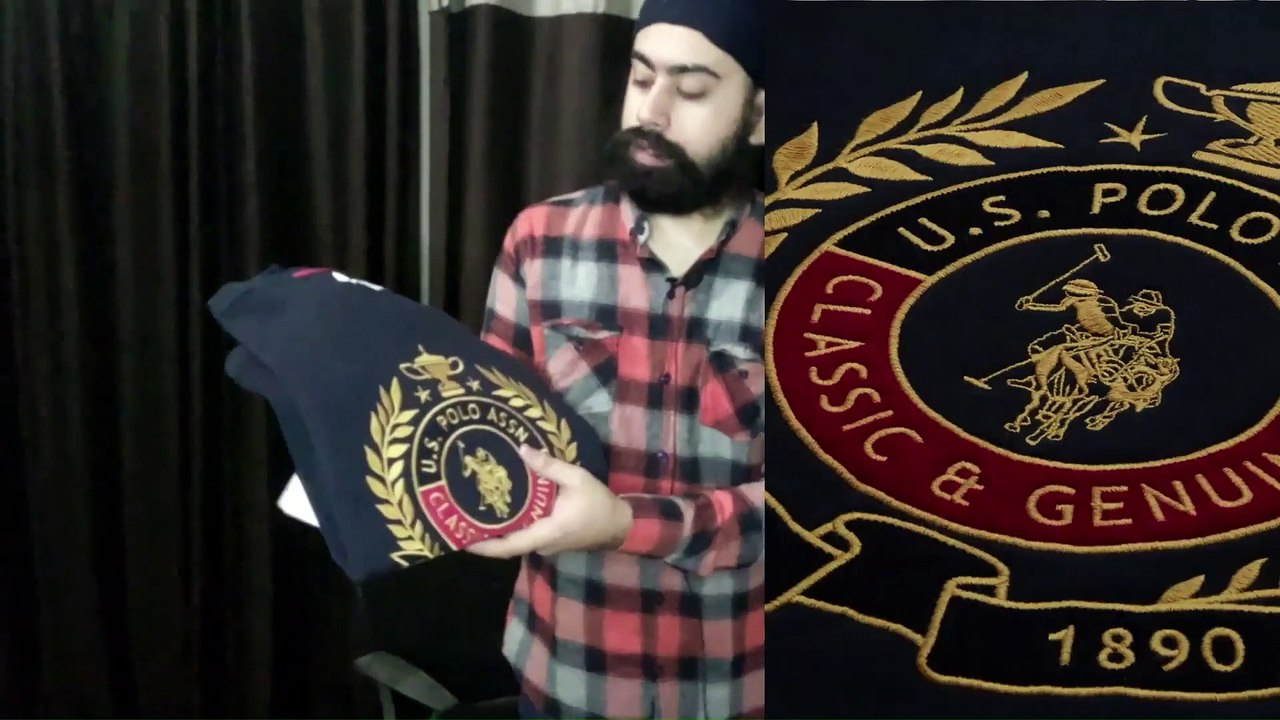 #U.S. Polo Assn. Men's Navy Blue Embroidered #Sweatshirt Review | Myntra EORS Sale 2024