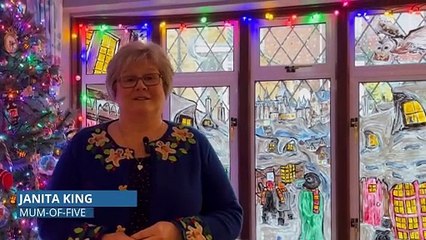 Rochester family transform windows into festive display