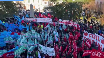Manifestazione a Calenzano dopo l'esplosione