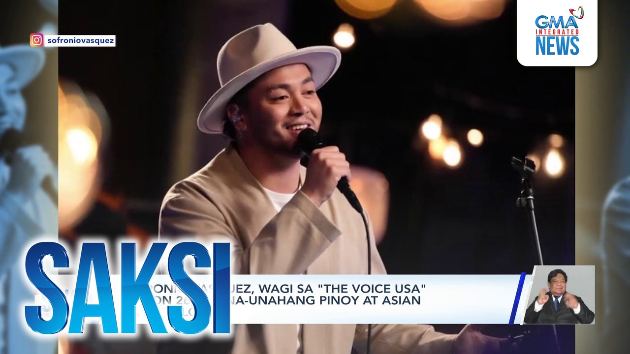 Sofronio Vasquez, wagi sa "The Voice USA" Season 26; kauna-unahang Pinoy at asian na nanalo | Saksi