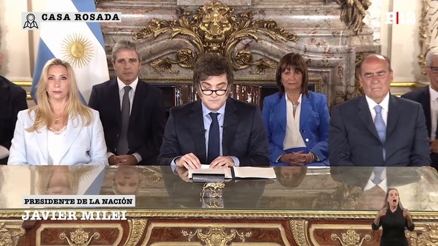 Hace un año... : La extensa y tendenciosa comparación de Milei en cadena nacional al cumplir 1 año de gestión