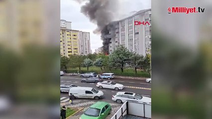 Çorlu'da korku dolu anlar! Evinde yangın çıktı engelli oğlu ile içeride kaldı