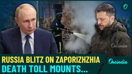 Russia's Deadly 250+ Bomb Blitz On Zaporizhzhia: Putin's Warning of Nuclear War for Kyiv