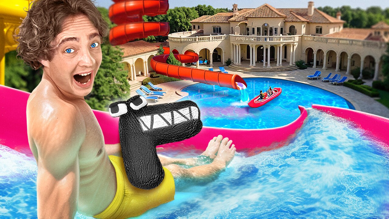 Alphabet Lore WATER PARK In My House 🛝🎢 *DIY Secret House Near the Pool*