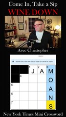 Solving the New York Times Wednesday MINI Crossword! So Come in, Take a Sip, & Wine Down! Let's Solve This Together! 🍷