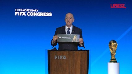 Guarda l'annuncio di Infantino e la reazione dei Paesi ospitanti