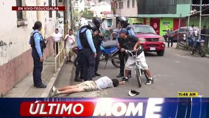 ¡Salió trasquilado! Con un bloque, capitalino deja moribundo a asaltante cerca del Estadio Nacional