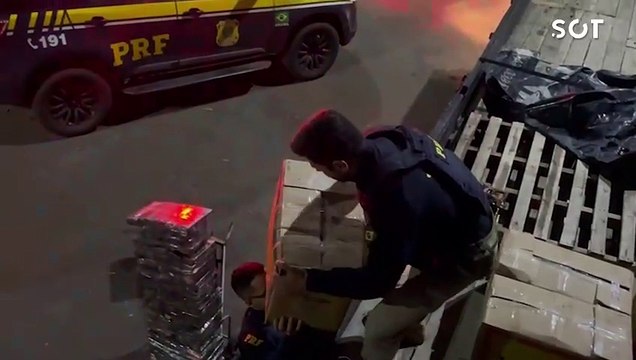 PRF apreende mais de 340 quilos de maconha escondida em caixas de ovos em Santa Terezinha de Itaipu