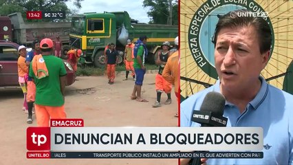 Emacruz sentará una denuncia contra grupo que instaló bloqueo en el Vertedero municipal