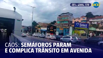 BH: pane em semáforos provoca lentidão no trânsito da Av. Antônio Carlos