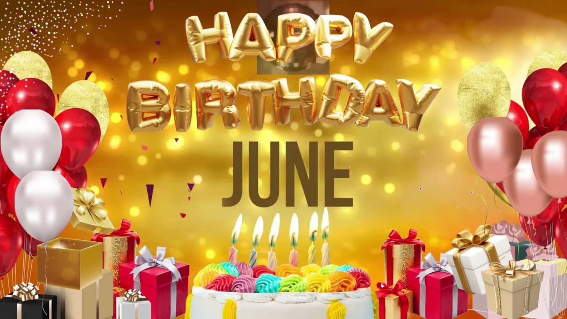 June - Happy Birthday June, image size:1920x1080
