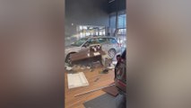 Man crashes newly bought car into Mazda dealership over no-return policy