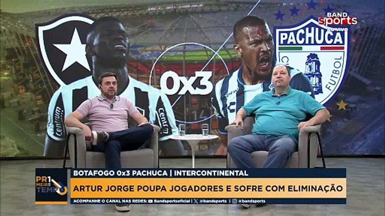 NOTAS DO PRAETZEL:  COMENTARISTA AVALIA OS JOGADORES DO BOTAFOGO NA DERROTA PARA O PACHUCA | PRIMEIRO TEMPO