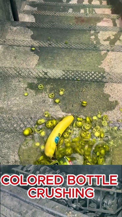 Colored Bottle Crushing
