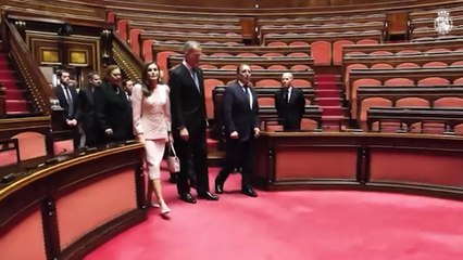 Felipe VI defiende ante el Parlamento italiano dar a los inmigrantes un "trato digno"