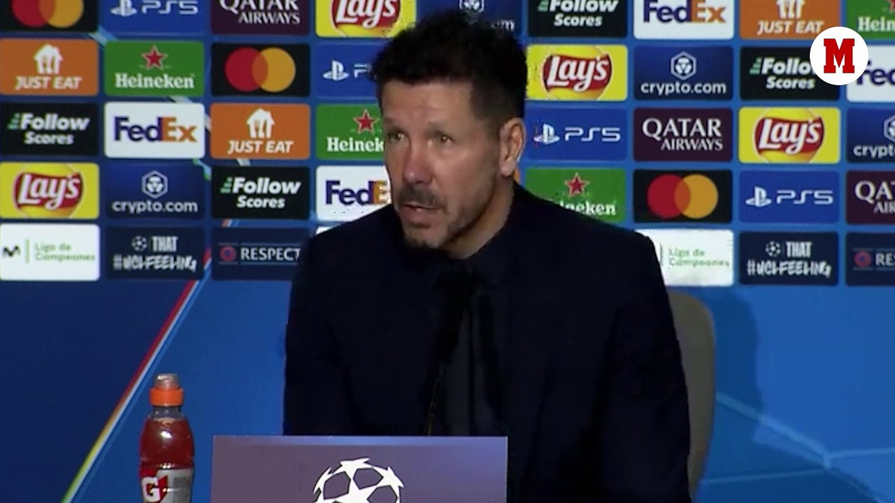Simeone: "Soñar a lo grande significa soñar en el partido que viene"