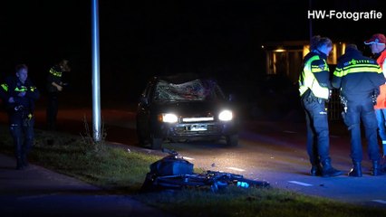 Fietser gewond na aanrijding met auto op Tuindersweg