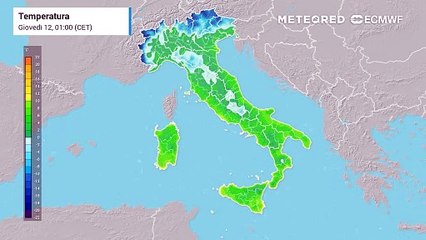 Temperature in diminuzione