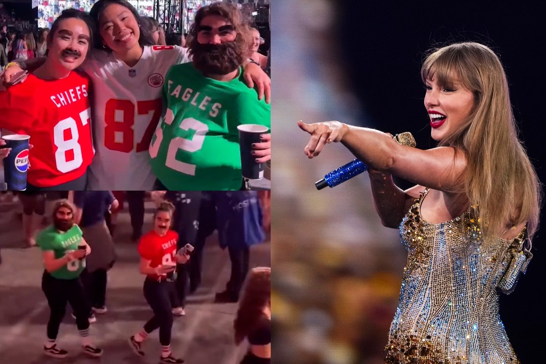 Travis and Jason Kelce: The double take that st...