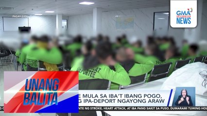 34 na Chinese mula sa iba't ibang POGO, nakatakdang ipa-deport ngayong araw | Unang Balita