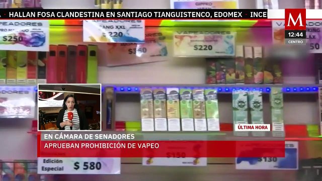 Senado avanza con la prohibición de los vapeadores, sólo faltan los congresos locales