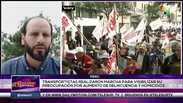 Gremios de transportistas en Perú realizaron marchas por la preocupación delicuencial