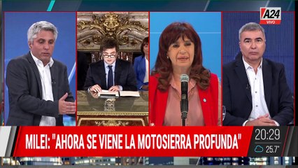 📢CFK LE RESPONDE A LA MOTOSIERRA DE MILEI: "HAY UNA ACEPTACIÓN DEL AJUSTE VIOLENTO"