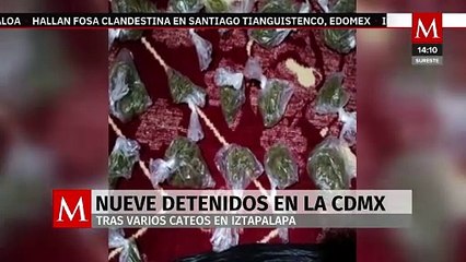 Caen nueve delincuentes en Iztapalapa, CdMx; confiscan armas, droga y vehículos