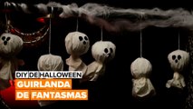 DIY de Halloween: Guirlanda de fantasmas