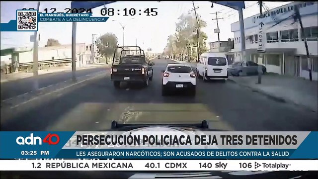 Policías detienen a delincuentes en la México-Querétaro, les aseguraron narcóticos