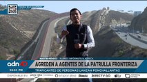 “Polleros” agreden a agentes en la frontera Tijuana-EE.UU.