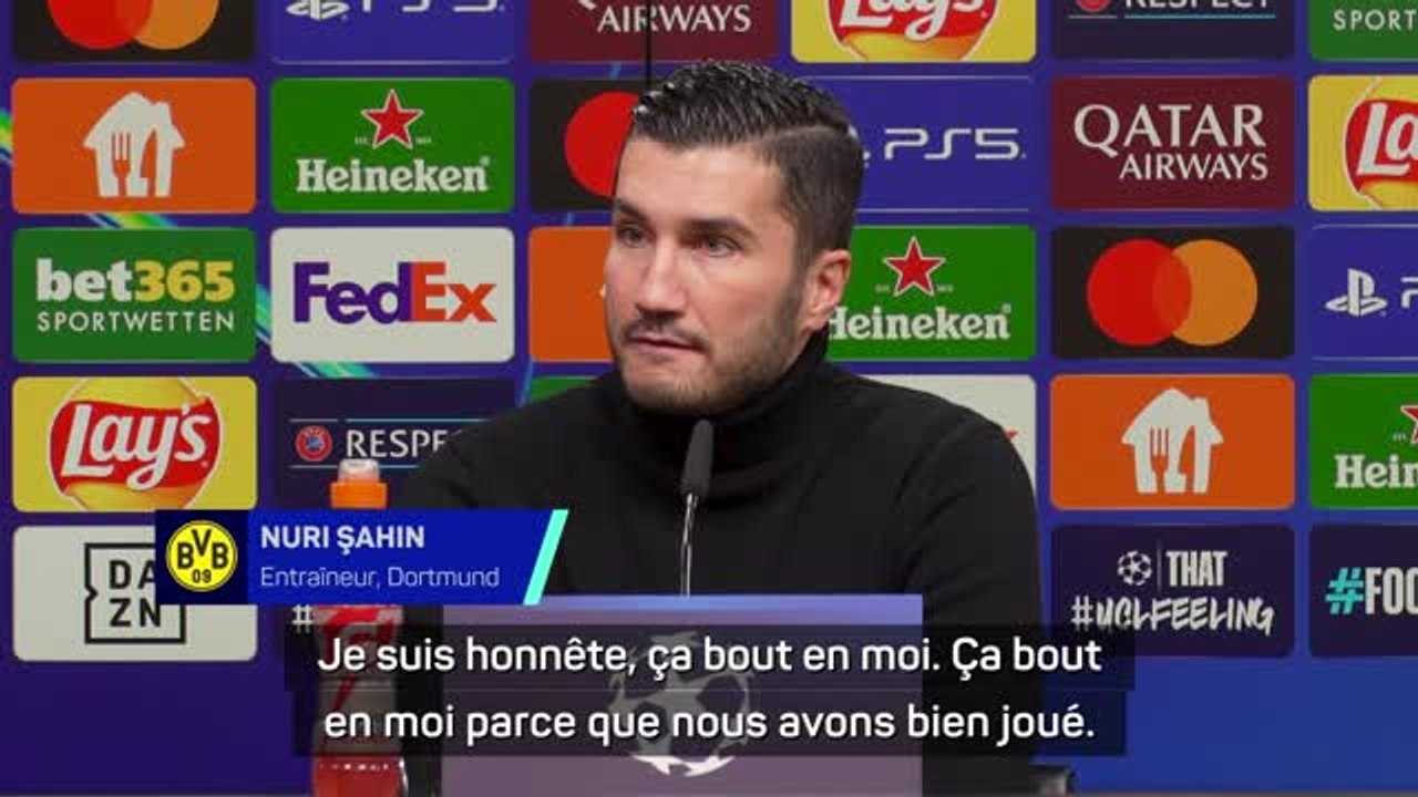 Dortmund - Şahin: “Je ne veux pas entendre qu’on a fait un bon match, ça ne me réconforte pas”