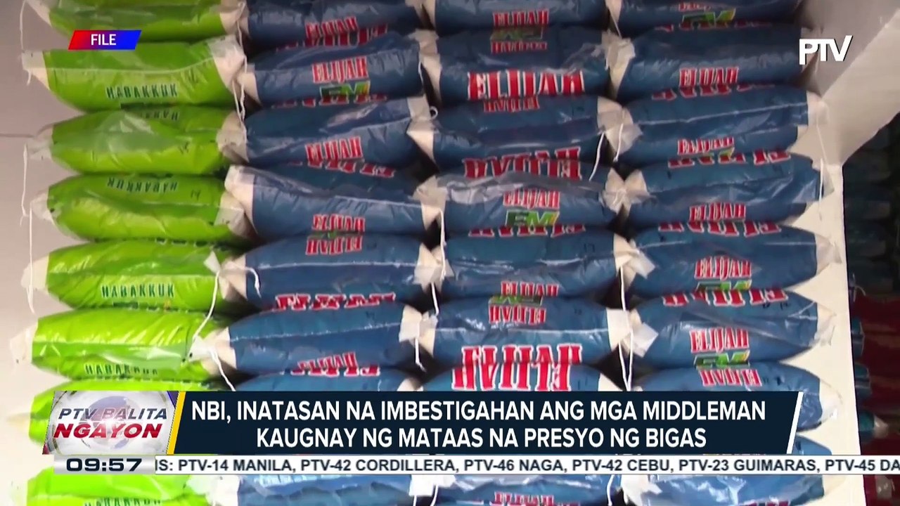 NBI, inatasang imbestigahan ang mga middleman kaugnay ng mataas na presyo ng bigas