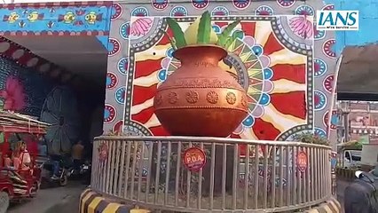 Prayagraj में Mahakumbh Mela  की तैयारियां जारी, शहर में पौराणिक मूर्तियां को किया जा रहा स्थापित