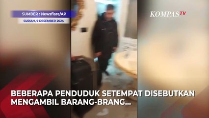 Penampakan Istana Presiden Bashar Al-Assad Dijarah usai Kabur dari Suriah