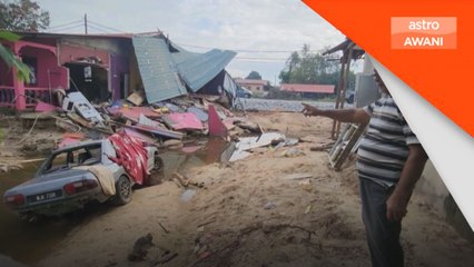 Banjir: Arus deras ranapkan kediaman didiami enam beranak