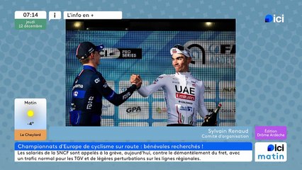 Envie d'être bénévole pour les championnats d'Europe de cyclisme en Drôme-Ardèche ?