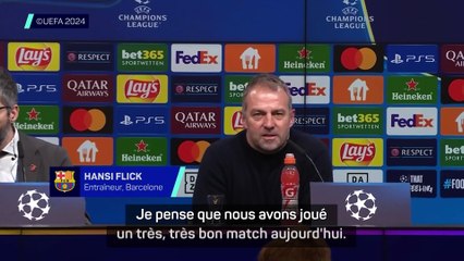 Flick a apprécié le match et surtout la première période de son équipe