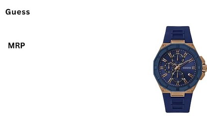 Guess R2 Men Blue Dial Quartz Analog Watch
